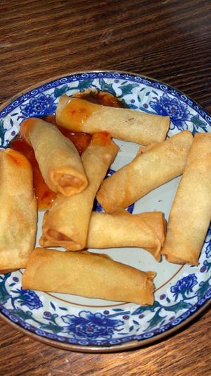 Spring rolls  at Tai Chi Veggie in Blackburn South