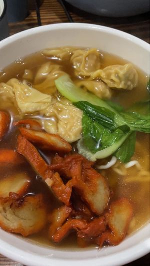 Wonton soup  at Tai Chi Veggie in Blackburn South