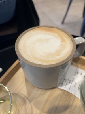 cafe latte   at Shark Coffee in Tokyo