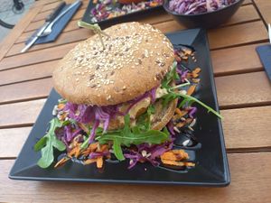 Süßkartoffel Burger at VielSinn in Wismar