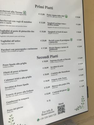   at Ristorante Al Giardino in Taormina