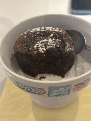 Vegan chocolate dessert  at Ristorante Al Giardino in Taormina