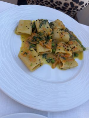 Vegan pasta   at Ristorante Al Giardino in Taormina