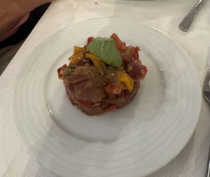 coponata  at Ristorante Al Giardino in Taormina