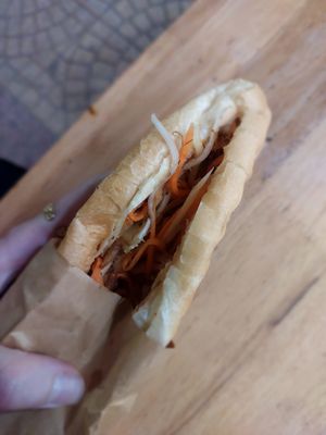Bahn Mi mushroom at Bánh Mì Domik in Cat Ba
