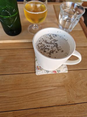 Roasted green tea with soy milk at Cafe Pirica - 喫茶 Pirica (ピリカ) in Beppu