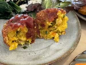 Inside vege ball  at Cafe Pirica - 喫茶 Pirica (ピリカ) in Beppu