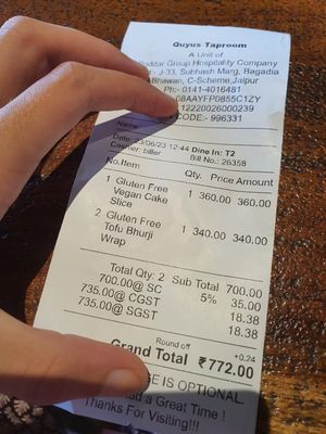  at The Vegan Room in Jaipur