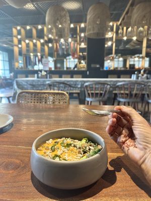 This bowl like baby food   at The Vegan Room in Jaipur
