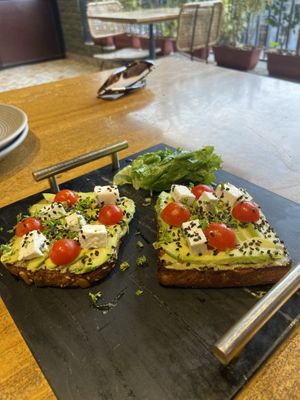 Vegan avocado toast 🥑   at The Vegan Room in Jaipur