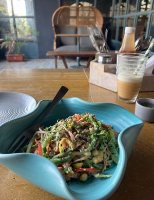 spicy salad  at The Vegan Room in Jaipur