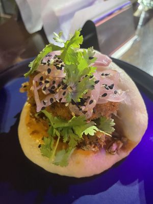 Eggplant bao  at Ginger Cocina in Medellin