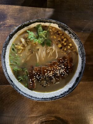 Tofu ramen   at Ginger Cocina in Medellin