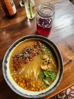 tofu ramen at Ginger Cocina in Medellin