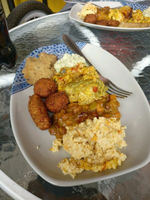 Mixed plate at Restaurant Harmony in Skopje