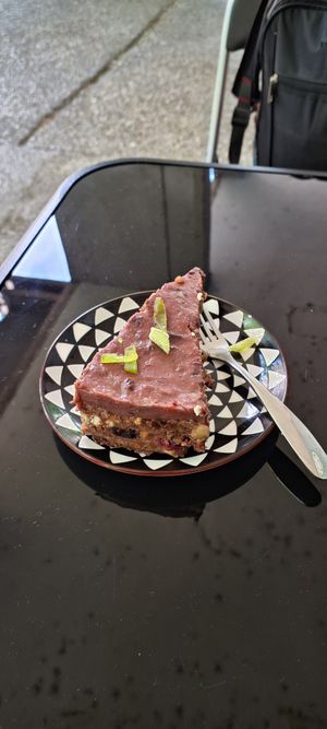 Bomba cake at Restaurant Harmony in Skopje