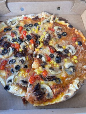 Glasrach with vegan cheese  at Pizzaway in Isle Of Skye