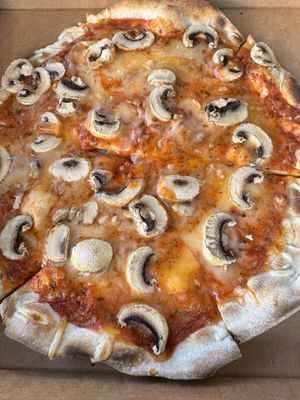 Vegan pizza with mushrooms   at Pizzaway in Isle Of Skye