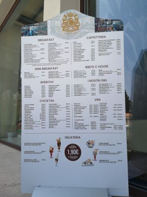 Menu at C. House Cafè in Peschiera Del Garda