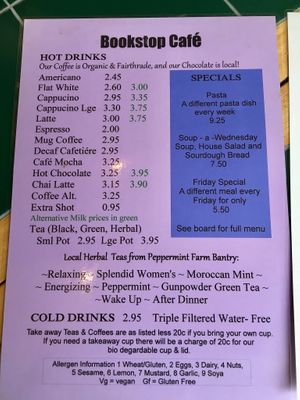 Drinks at Bookstop Cafe in Kenmare