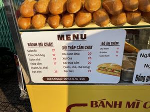 Menu   at Banh Mi Chay Khoi - Food Stall in Ho Chi Minh City
