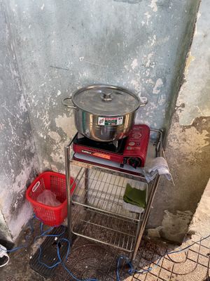 Sticky rice being cooked   at Banh Mi Chay Khoi - Food Stall in Ho Chi Minh City