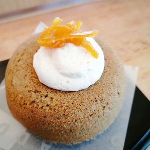 With soy whipped cream at Nukafuku ヌカフク in Hakone