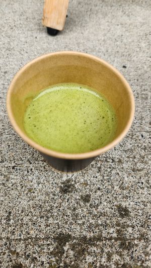 Matcha amazake at Nukafuku ヌカフク in Hakone