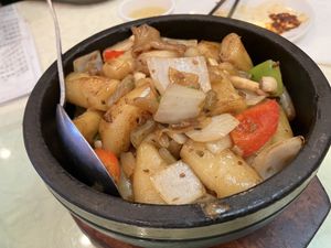  Mushroom coriander rice noodle roll at Imperial Garden in San Francisco