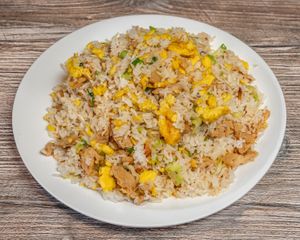 Salty "Fish" Chikn' Fried Rice with Just Egg at Imperial Garden in San Francisco