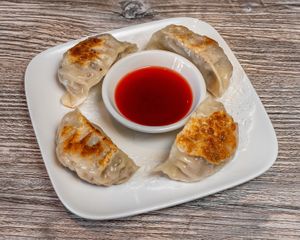 Potstickers made with mixed vegetable at Imperial Garden in San Francisco