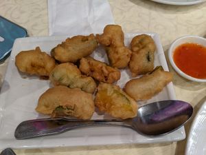 Deep fried Japanese pumpkin at Imperial Garden in San Francisco