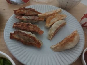 Mixed gyoza at FJ Veggie 芳珍蔬食 in Kaohsiung