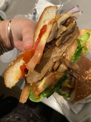 Loaded burger!  at Cafe One -  JW Marriott Seoul in Seoul