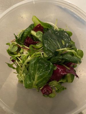 Salad comes on the side of both sandwiches   at Cafe One -  JW Marriott Seoul in Seoul