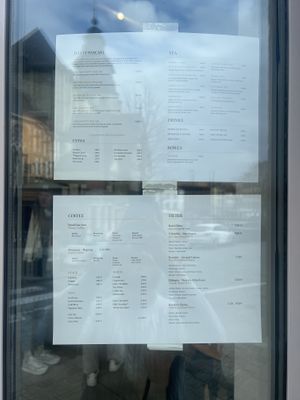 Coffee menu  at Kafei Korner Sablon in Brussels