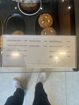 Pastry menu  at Kafei Korner Sablon in Brussels