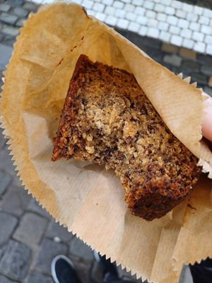 Banana bread at Kafei Korner Sablon in Brussels