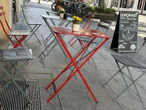 outside  at Barösta Kaffeehaus in Osnabrueck