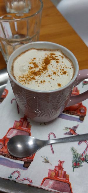 Horká čokoláda s domácí šlehačkou. at Dary Země in Roznov Pod Radhostem