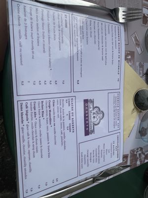 Menu  at La Musardière in Saintes