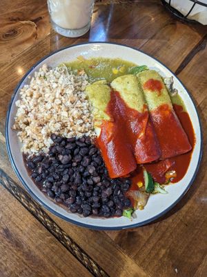 Veggie enchiladas at Chihuahua's in Reno