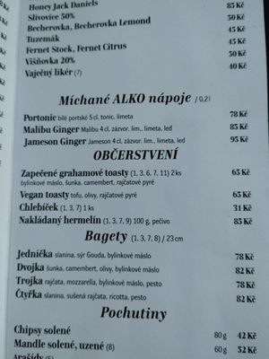 Vegan toast with tofu, olives and tomato puree at Kavárna Muzeum in Jihlava