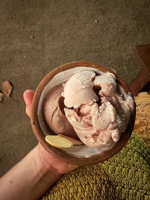 Strawberry and chocolate   at Cocomiel in Mazunte