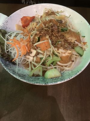 Chubby Noodles with Tofu  at Monchi in Leipzig