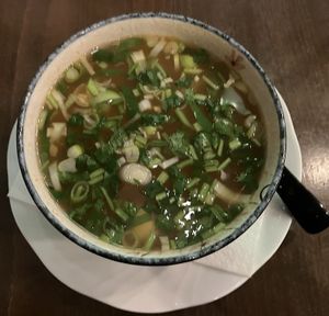 Kimchi Suppe  at Monchi in Leipzig
