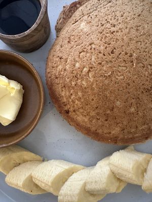 Vegan healthy pancakes   at Spotted Pig in Makati