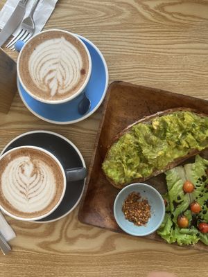 Vegan avocado toast & chai   at Spotted Pig in Makati