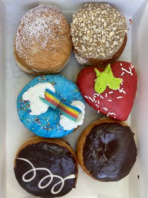 Maple, Strawberry, Boston Creme 🤤🤤🤤  at Bitchin Donuts in Albany