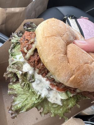 Vegan Chicken Sandwich   at Bitchin Donuts in Albany